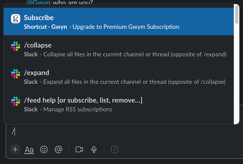 Subscribe to Gwyn